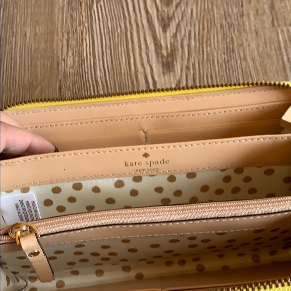 kate spade Yellow Zip Around Wallet - Picture 5 of 5